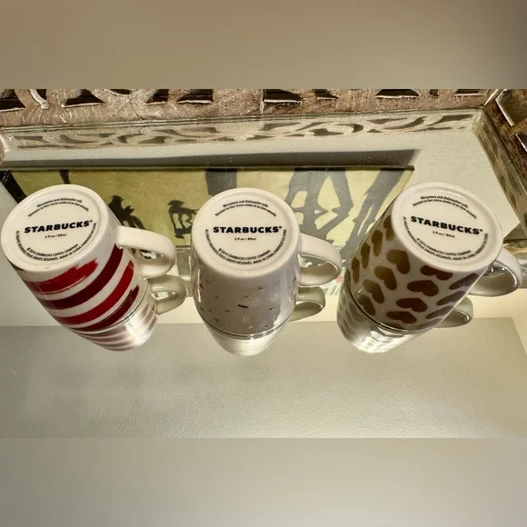 STARBUCKS MINIATURE ORNAMENT MUGS Espresso cup 3 oz. - Picture 5 of 6